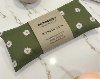 Washable Cover Floral Lavender Eye Pillow: Aromatherapy Relaxation Gift