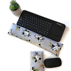Flaxseed Keyboard and Mouse Wrist Rest Pillow with Washable Cover