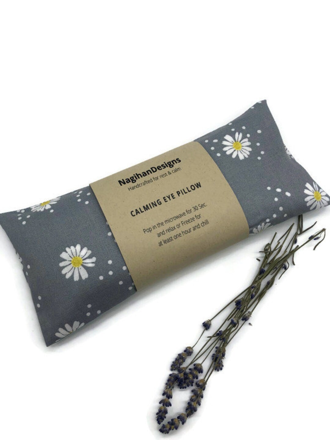 Lavender Flaxseed Eye Pillow, Weighted Acupressure & Aromatherapy Eye