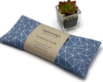 Sleep Eye Pillow, Handmade Eye Pillow with Lavender and Flaxseed, Aromatherapy, Great for Sleep, Relaxation and Stress Relief, Perfect Gift