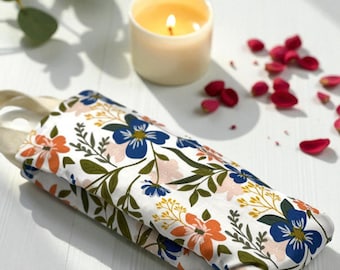 mothers Day Gift Floral Heated Neck Wrap: Lavender Aromatherapy, Relaxation Gift, Christmas Gift for Self Care, New Year Gift for Mom