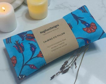Flaxseed Eye Pillow, Eye Pillow, Lavender Eye Pillow, Washable Cover, Eye Mask, Sleep Mask, Relaxation, Meditation, Microwave Heating Pad
