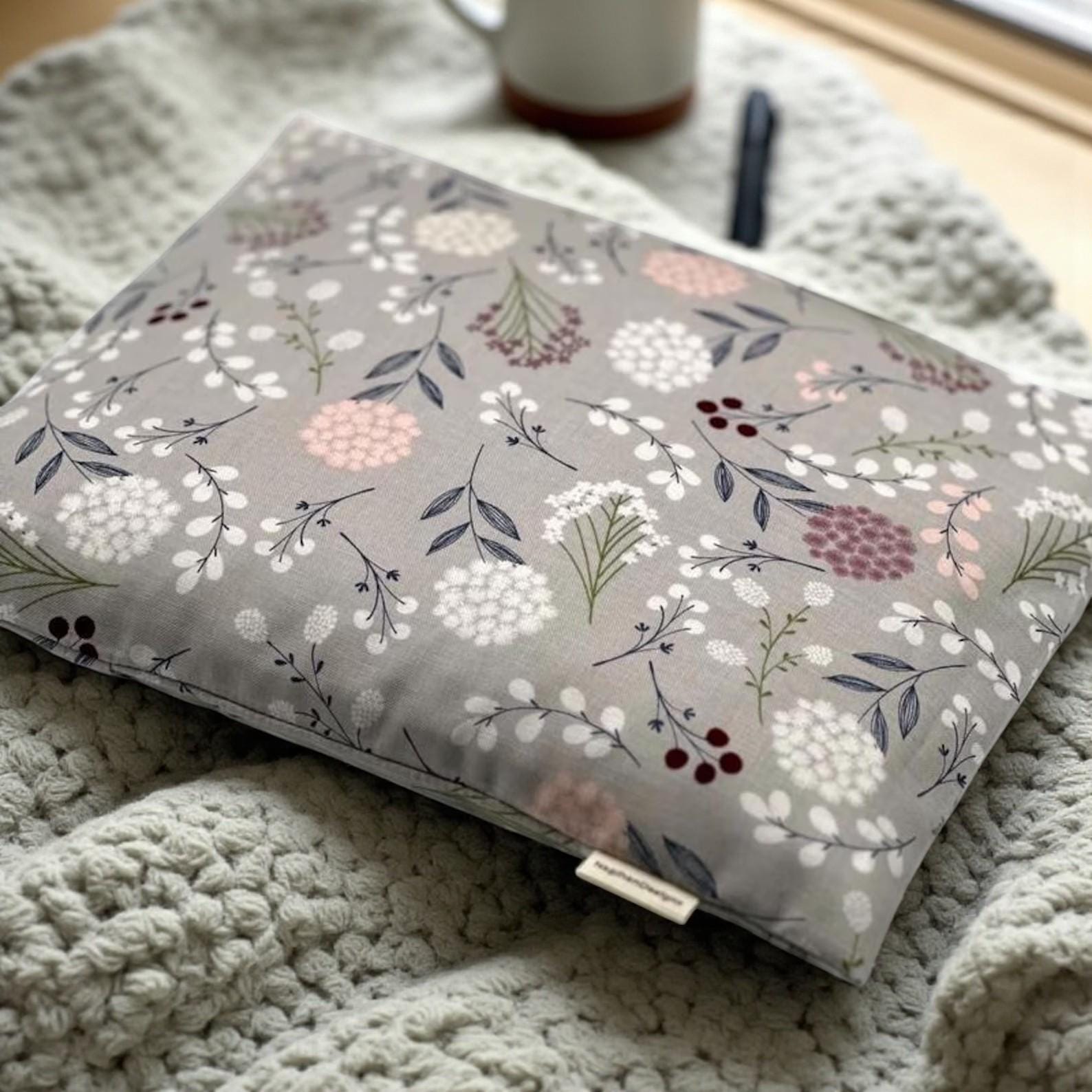 Floral Cotton Microwave Heating Pad: Large Washable Corn Bag (9x11)