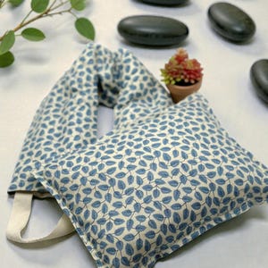 Corn Heating Pad Set: Neck Warmer & Comfort Bag, Leaf Pattern