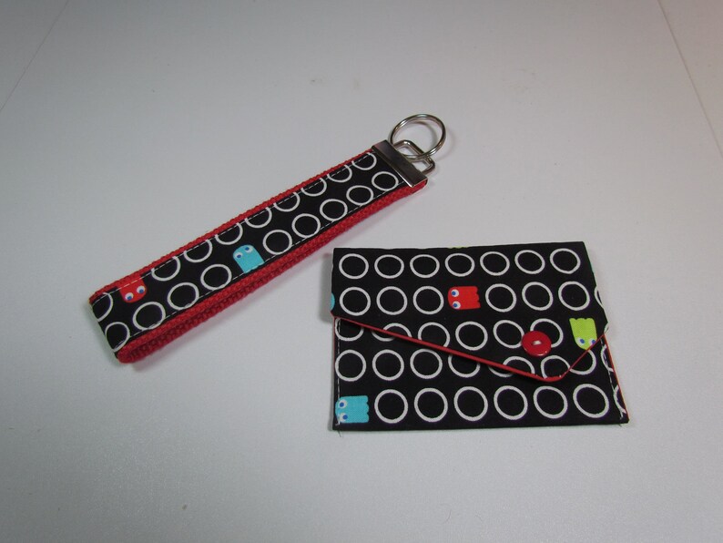 Business Card Case and Key Fob key Chain Set Etsy