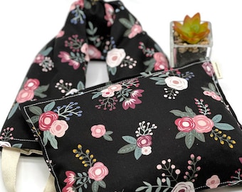 Floral Corn Heating Pad & Neck Wrap Set 2 Piece Gift : Hot Cold Therapy Gift