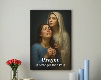 Catholic Wall Art – Our Lady’s Compassion & Intercession Canvas Print