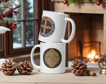 St. Benedict Medal Mug – Catholic Protection Coffee Cup for Daily Faith