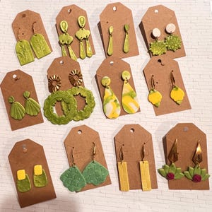 Pendientes, arcilla polimérica, colgantes, joyas, regalos, hecho a mano