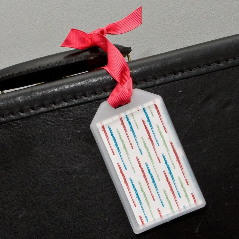 Musical Instrument Case ID Luggage Tag for Flute Etsy