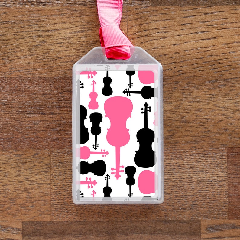 Violin Instrument Case ID Tag or Luggage Tag for Musicians Etsy