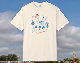 Off to the Parks Again Icon Tee | Comfort Colors Shirt for Disney Magic Kingdom Day