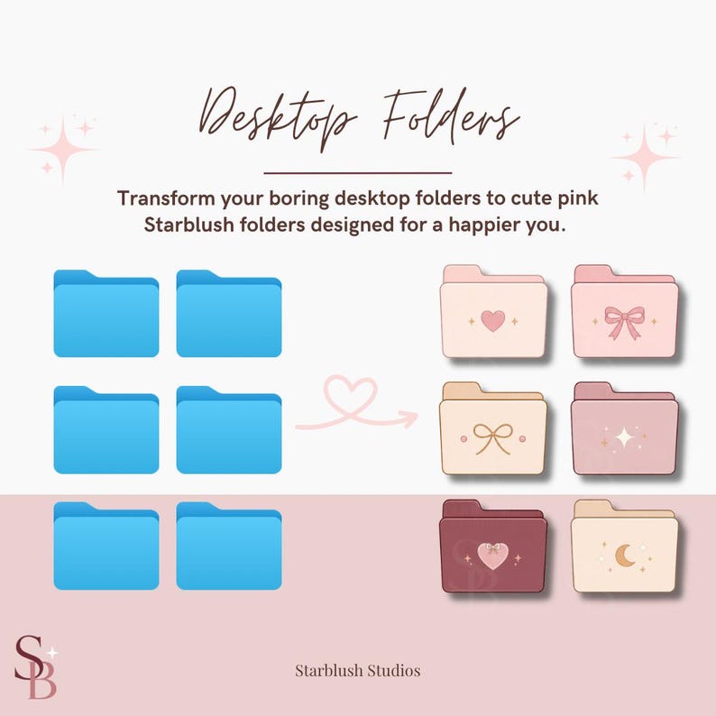 Pink Desktop Folder Icons, Cute Desktop Folders, Coquette Folder Icons ...