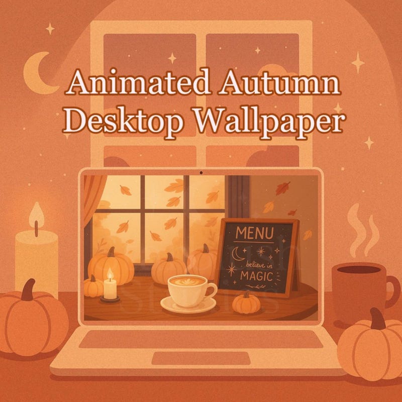Animated desktop wallpaper fall autumn - Etsy.de