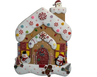 Gingerbread House Wreath Attachment: Winter Christmas Decor - Etsy