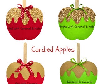 Faux Candied Apple Wreath Attachment: Rustic Kitchen Wall Decor