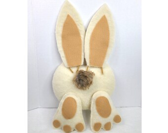 Easter Bunny Butt with Ears Wreath Attachment, Bunny Wreath Attachment, Easter Bunny, Spring home accents, home décor, Easter Rabbit