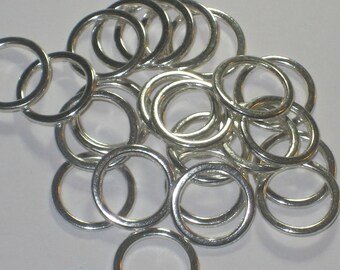 Tibetan Silver Continuous Rings    Pkg 25