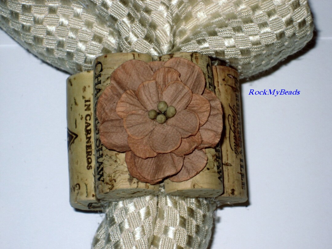 Wine Cork Napkin Ringsset of 4,cork Napkin Ring,wine Lovers