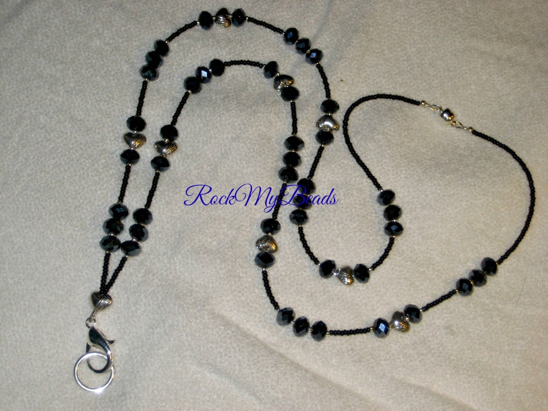 Lanyard-beaded Breakaway Lanyard-breakaway Lanyard-id Badge Holder-id ...