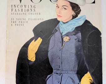 Vintage 1950 Vogue Magazine