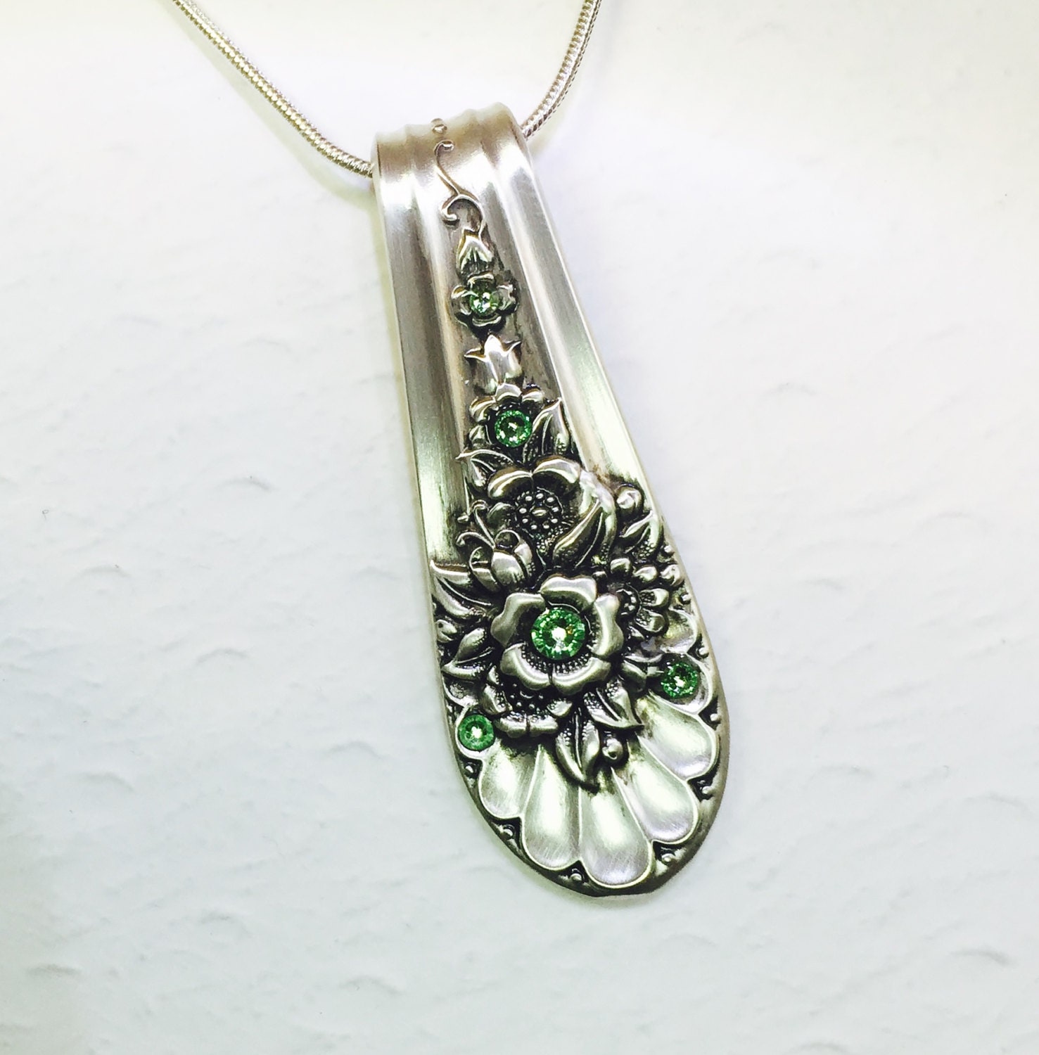 Crystal necklace with spoon discount