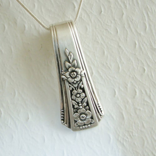 Vintage Spoon Necklace Spoon Pendant Fortune 1939 Etsy