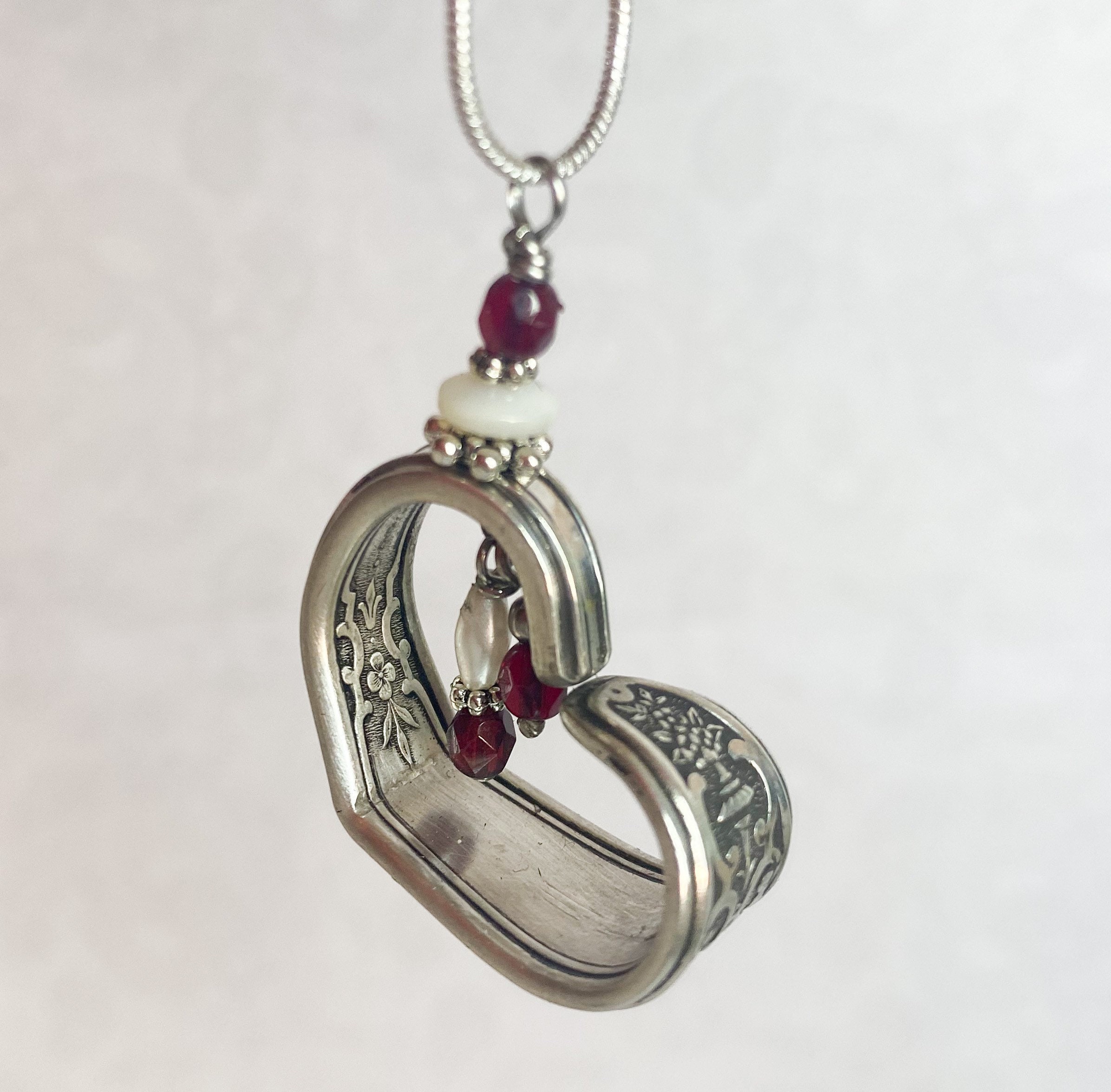 Spoon heart cheap necklace