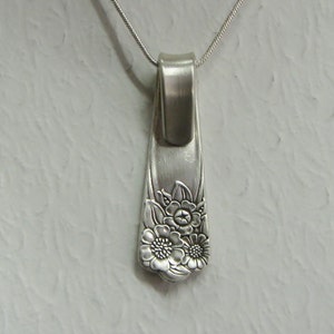 Spoon Necklace, Spoon Pendant, 'April' 1950, Sunflower Necklace image 3