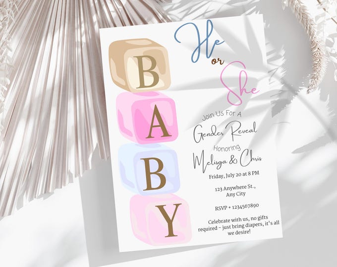 Baby Shower Invitation In Pdf Format – Editable Digital Download Canva Sweet Invitation Card