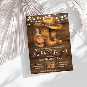 Cartão de aniversário divertido editável / Baixar / Cartão de aniversário editável Canva / Convite digital para festa / Convite de aniversário para impressão / Convite