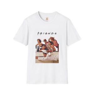 Vintage Friends Tee, Unisex Softstyle T-Shirt,  Central Perk Shirt, Friends Fan Gift, Ross Rachel Monica Chandler Joey Shirt