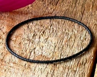 Miyuki Black Seed Bead Bracelet
