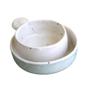 Robert Weiss Ceramic Speck Stonewar Server Bowl #1012 Studio Pottery Signed