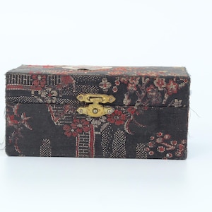 Vintage Chinese Baoding Chime Meditation Balls Silk Box Chrome Silver Set