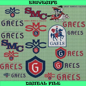 Layered Gaels SVG, Cricut, Saint Marys College SVG, Athletics, Football, University, SMC, Digital Download File.
