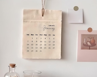 Stoff-Wandkalender im koreanischen Stil