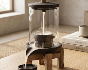 Glas Wasserfall Weihrauch Brenner - Wabi Sabi Zen Home Decor