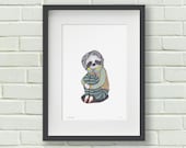 A4 Print 'Sloth Girl' - Limited Edition