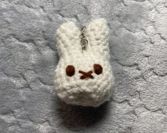 Handmade Crochet Miffy Keychain|