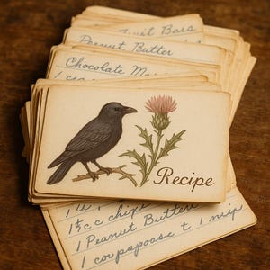 Vintage Recipe Card Bundle – Set of 10