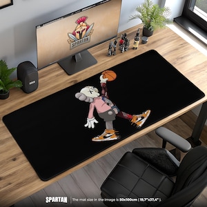 Kaws Basketball Mouse Pad: Urban Street Art Desk Mat