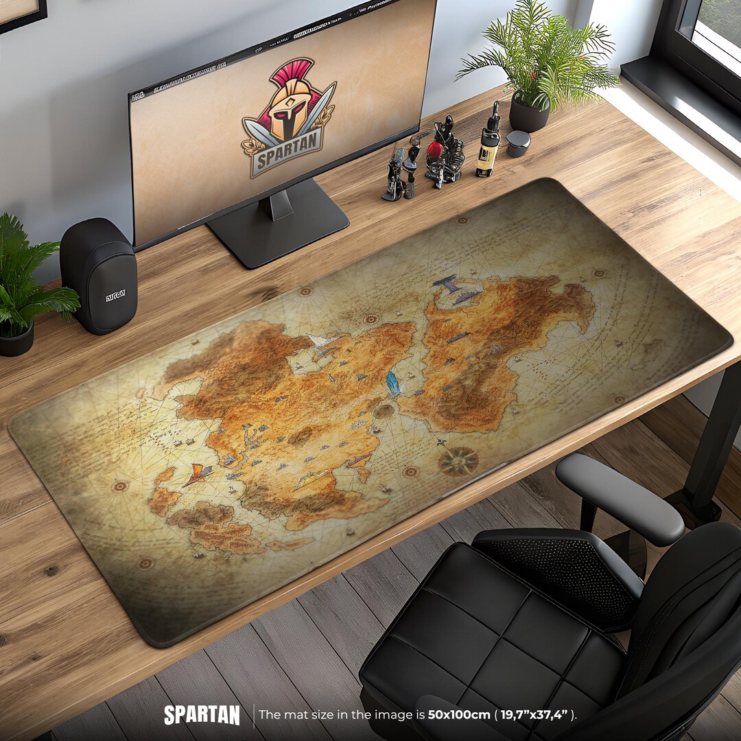 Final Fantasy XVI Valisthea Map Mouse Pad – FFXVI Desk Mat for RPG Fans ...