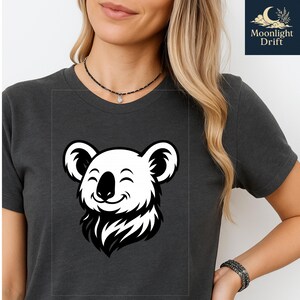 Koala Bear Tshirt - Cute Animal Graphic Tee for Men and Women, Australia Wildlife Lover Gift, Casual Cotton Shirt, Nature Inspired Top,