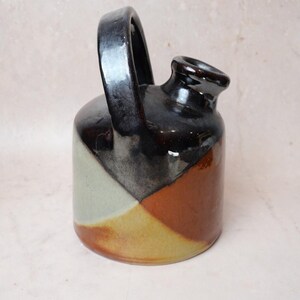 Michael Dixon Studio Pottery Flagon, Bartley Heath Hand Thrown Ceramic Jug, Signed British Stoneware Bottle, Vintage Art Pottery