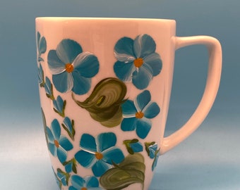 Hand Painted Ceramic Mug - Buds 'n Blossoms