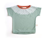 Scales - Organic Cotton T-shirt. Handmade iguana cotton T-shirt with white screenprinted pattern.