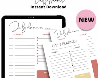 Daily Planner Printable | Productivity Pages (PDF Download)