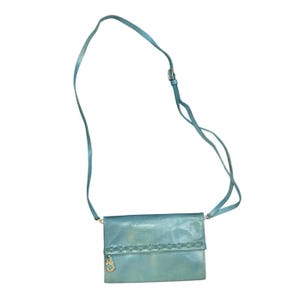 Brighton Vintage Turquoise Wallet Leather Purse Crossbody Western Cowboy 90s image 1