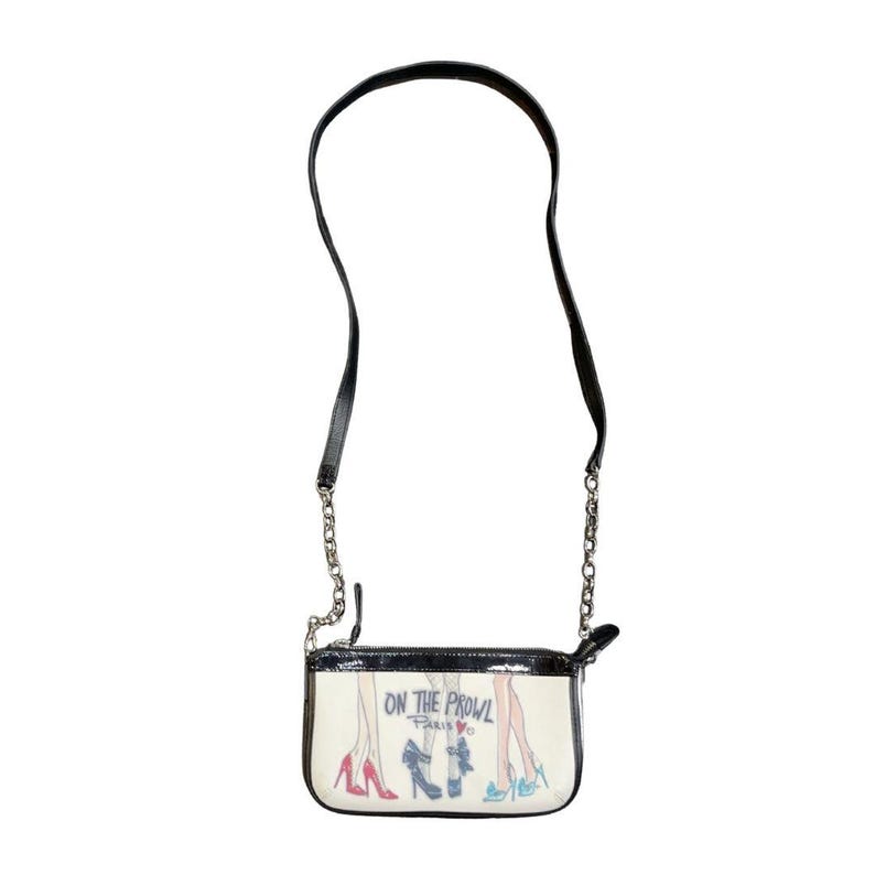 Brighton Tom Clancy "On the Prowl" Leather Crossbody Purse Lacklederband Bild 1